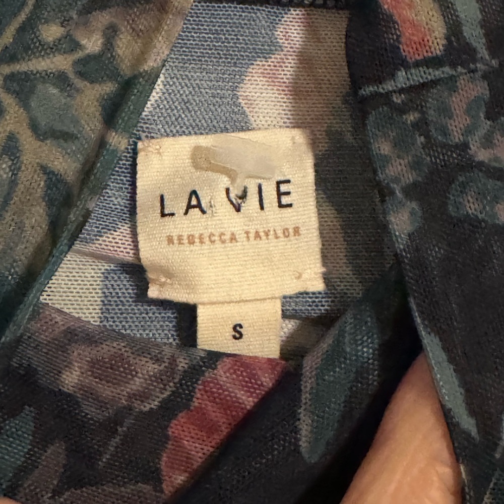 Rebecca Taylor La Vie Mesh Floral Dress - Picture 5 of 5